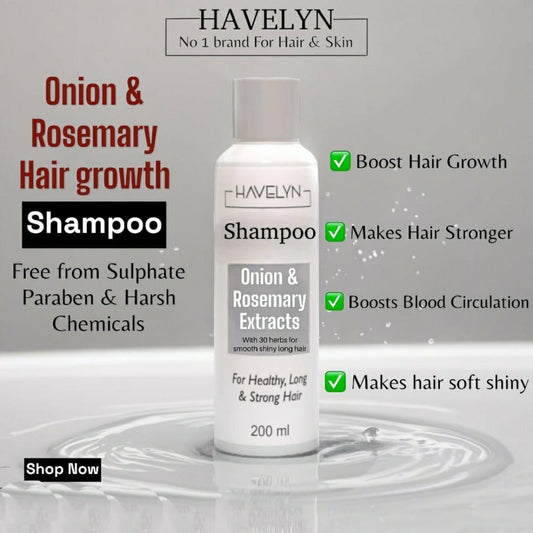Onion Rosemary Shampoo 200ml for Healthy Long Hair
