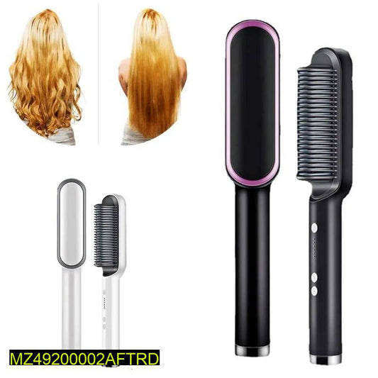 Ceramic Hair Straightener Brush for Quick Styling