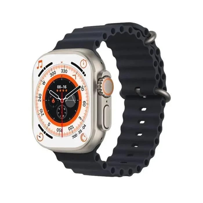 Rechargeable Smart Watch T900 Black Metal Silicone