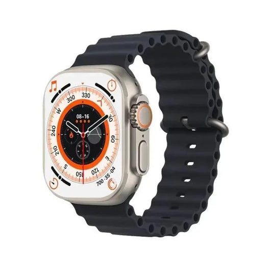 Rechargeable Smart Watch T900 Black Metal Silicone