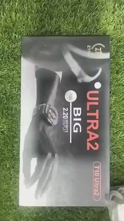 Rechargeable Smart Watch T900 Black Metal Silicone